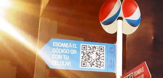 QR code at Pepsi Music 