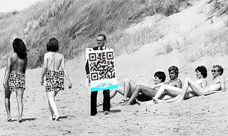QR codes at the beach