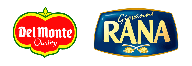 Del Monte and Giovanni Rana logos