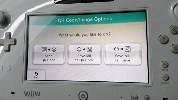 Miis and QR codes in action