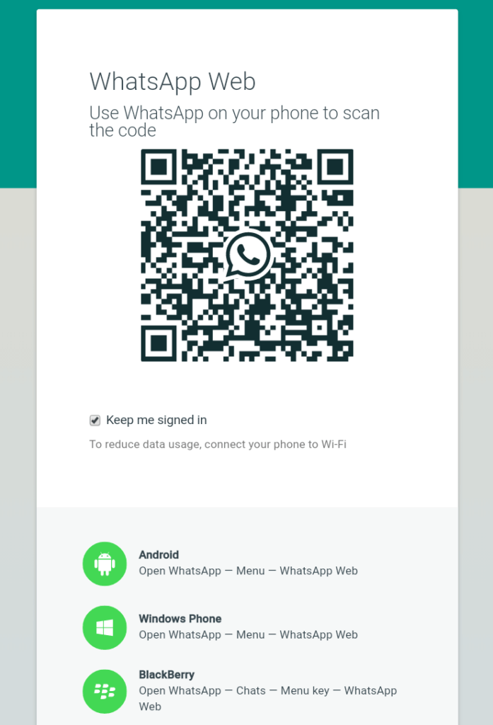 WhatsApp and its love for QR codes